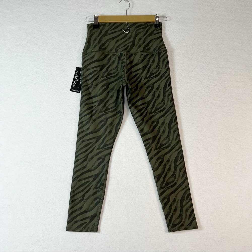 Evolution and Creation green zebra print leggings NWT - Picture 3 of 9